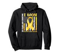 I Won 29 Years Counting Childhood Cancer American Survivor Pullover Hoodie