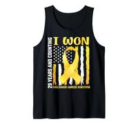 I Won 29 Years Counting Childhood Cancer American Survivor Tank Top