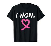 I Won Breast Cancer Survivor Pink Ribbon Awareness T-Shirt