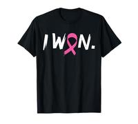 I Won Breast Cancer Survivor Pink Ribbon Awareness T-Shirt