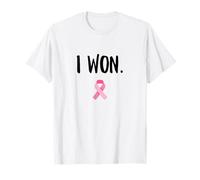 I Won Pink Ribbon Survivor Breast Cancer Awareness T-Shirt