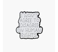 I Won’t Agree To Disagree On Human Rights Lapel Pin, Equality Human Rights Advocacy Enamel Pin, Social Justice Badge Brooch, Equality Awareness Brooch For Friend Activists, Feminist Gift, Anti
