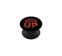 I Won’t Give Up Vintage Text Messages Retro Positive Quotes PopSockets Adhesive PopGrip