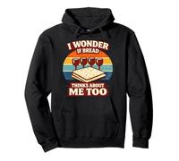 I Wonder If Bread Thinks About Me Too Funny Passover Matzah Pullover Hoodie