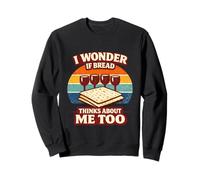 I Wonder If Bread Thinks About Me Too Funny Passover Matzah Sweatshirt