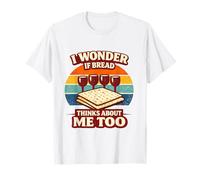 I Wonder If Bread Thinks About Me Too Funny Passover Matzah T-Shirt