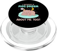 I Wonder If Pigs Dream About Me Too? PopSockets PopGrip for MagSafe