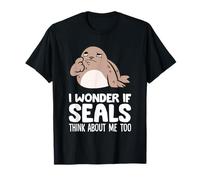 I Wonder If Seals Think About Me Too Seal Lover T-Shirt