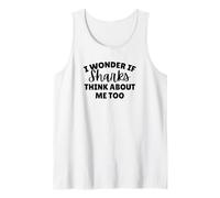 I Wonder If Sharks Think About Me Too Tank Top