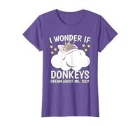 I Wonder If Sleeping Shirt Naps PJ Pajama Dreaming Donkey T-Shirt