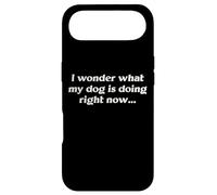 I Wonder What My Dog Is Doing Right Now Funny Humor Slogan Case for iPhone Air