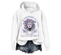 I Won't Be Remembered As A Woman Shirt Sweatshirt I Won't Be Remembered As A Woman Who Kept Her Mouth Shut Washed Hoodie White