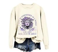 I Won't Be Remembered As A Woman Sweatshirt Who Kept Her Mouth Shut Washed Shirt Cream Yellow
