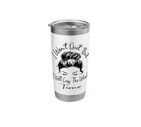 I Won't Quit But I Will Cuss The Whole Time Gym Working Out Stainless Steel Insulated Tumbler