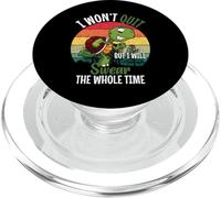 I Won't Quit But I Will Swear The Whole Time Tortoise Turtle PopSockets PopGrip for MagSafe