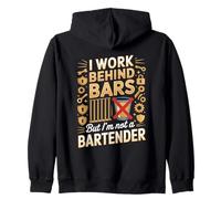 I Work Behind Bars But I'm Not A Bartender CO Zip Hoodie