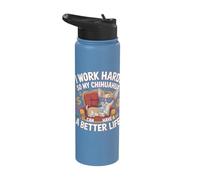 I Work Hard So My Chihuahua Can Have Better Life Stainless Steel Insulated Water Bottle