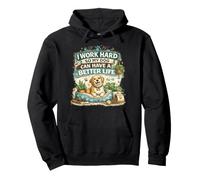 I Work Hard So My Dog Can Have A Better Life Funny Pullover Hoodie