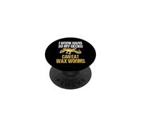 I Work Hard So My Gecko Can Eat Wax Worms Funny Reptile PopSockets Adhesive PopGrip