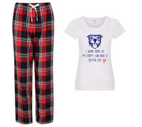 I Work Hard So My Staffy Can Have A Better Life Pyjama Set 60 SECOND MAKEOVER Red S
