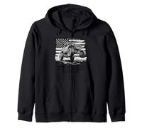 _I work hard so that my 4 x 4 can have a Off-Roading 4x4 Zip Hoodie
