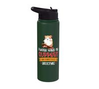 I Work Hard to Support My Hamster's Lifestyle Stainless Steel Insulated Water Bottle