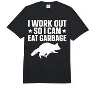 I Work Out So I Can Eat Garbage Comfort Colors Adult Heavyweight T-Shirt