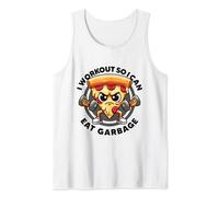 I Work Out So I Can Eat Garbage Workout Funny Gym Quote Gym Tank Top