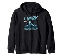 I Work The Graveyard Shift Night Noctural Worker - Zip Hoodie