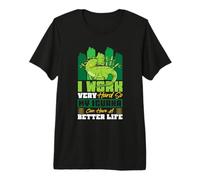 I Work Very Hard so My Iguana Premium T-Shirt