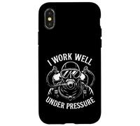 I Work Well Under Pressure - Funny Scuba Diver Diving Case for iPhone X/XS