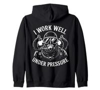 I Work Well Under Pressure - Funny Scuba Diver Diving Zip Hoodie