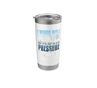 I Work Well Under Pressure Funny Scuba Diving Gift Stainless Steel Insulated Tumbler
