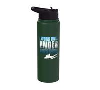 I Work Well Under Pressure Funny Scuba Diving Gift Stainless Steel Insulated Water Bottle