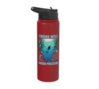 I Work Well Under Pressure Scuba Diving Stainless Steel Insulated Water Bottle