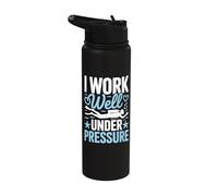 I Work Well Under Pressure Scuba Diving Stainless Steel Insulated Water Bottle