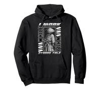 I Work While Others Talk Samurai Silent Grind Samurai Quote Pullover Hoodie