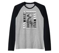 I Work While Others Talk Samurai Silent Grind Samurai Quote Raglan Baseball Tee