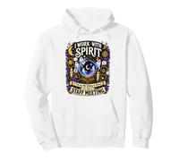 I Work with Spirit If You See Me Talking to Myself Workplace Pullover Hoodie