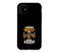 I Workout Mostly By Accident - Funny Sloth Design Case for iPhone 11