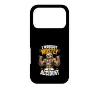 I Workout Mostly By Accident - Funny Sloth Design Case for iPhone 17 Pro
