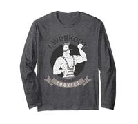 I Workout So I Can Eat Cookies Funny Gym Quote Long Sleeve T-Shirt