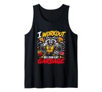 I Workout SO I CAN EAT Garbage Gym Humor Tank Top
