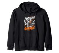 I WORKOUT SO I CAN EAT GARBAGE Gym Humor Zip Hoodie