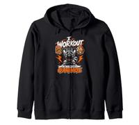 I WORKOUT SO I CAN EAT GARBAGE Gym Humor Zip Hoodie