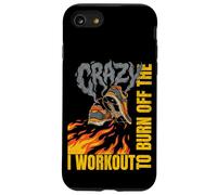 I Workout To Burn Off The Crazy Burning Shoes Running Cardio Case for iPhone SE (2020) / 7/8
