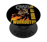 I Workout To Burn Off The Crazy Burning Shoes Running Cardio PopSockets Adhesive PopGrip