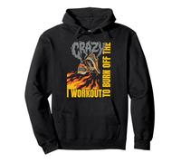 I Workout To Burn Off The Crazy Burning Shoes Running Cardio Pullover Hoodie