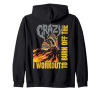 I Workout To Burn Off The Crazy Burning Shoes Running Cardio Zip Hoodie