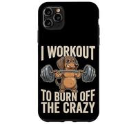 I Workout To Burn Off The Crazy Funny Dog Dachshund Gym Case for iPhone 11 Pro Max